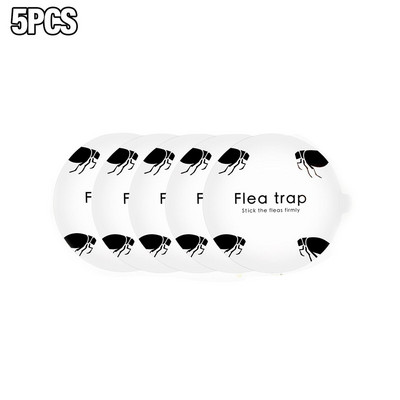 5/10 ks nálepiek na blšie pasce, okrúhle náhradné lepkavé podložky, jednorazové netoxické náplne do pasce pre domácu lampu proti komárom