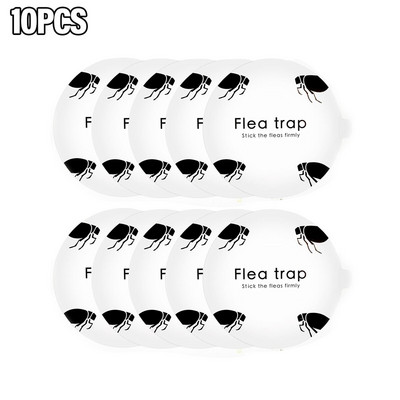 5/10 ks nálepiek na blšie pasce, okrúhle náhradné lepkavé podložky, jednorazové netoxické náplne do pasce pre domácu lampu proti komárom