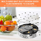 Automatinis įkraunamas vabzdžių gaudyklė, elektrinis gaudytojas, saugus vabzdžių kenkėjų musių gaudyklė su jauku, skirtu patalpų lauke