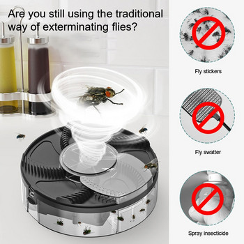 Автоматична мухоловка, акумулаторен капан за насекоми, електрически ловец, предпазен капан за насекоми, вредители, капан за мухи със стръв, вътрешен, външен мухогонител