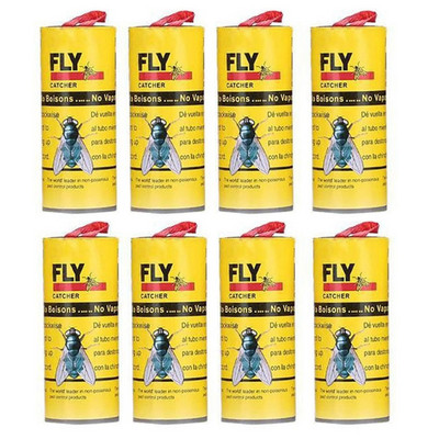 20 ρολά Sticky Fly Paper Home Room Fly Glue Eliminate Flies Insect Bug Glue Paper Catcher Trap Flying Bugs Έντομα Παγίδες