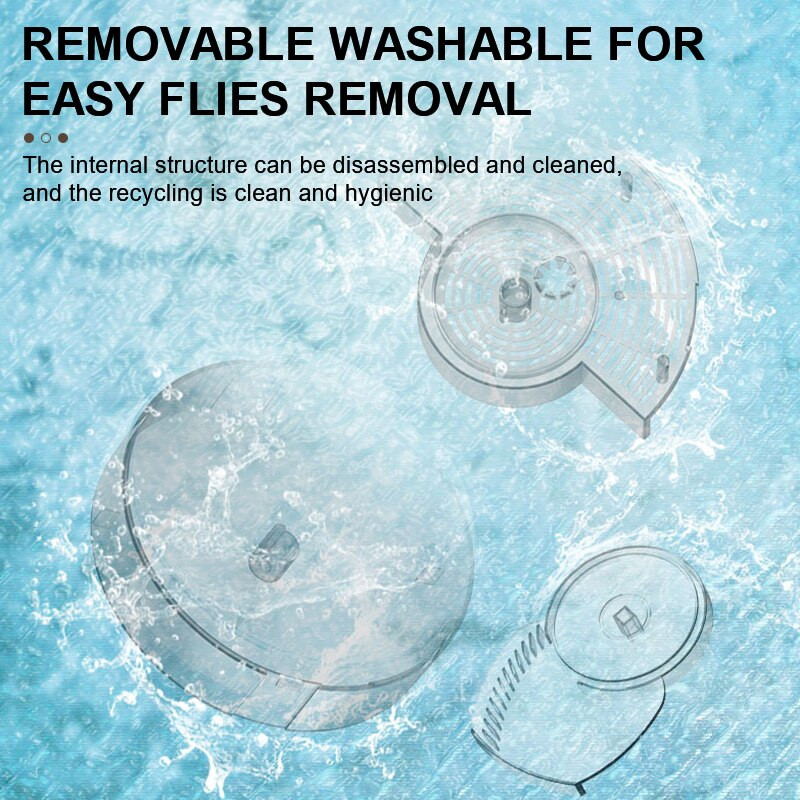 Capcană de muște electrică automată Capcană de muște Capcană de muște Repeler pentru controlul respingerii dăunătorilor Ucigaș de insecte pentru interior și exterior pentru grădină de acasă