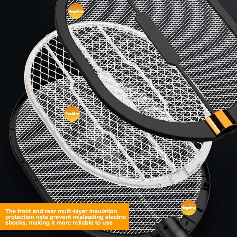 5 ÎN 1 3000V Lampă electrică pentru ucigaș de țânțari pentru ucigaș de țânțari, reîncărcabilă prin USB, zăpăcitor de muște, anti țânțari, liliac