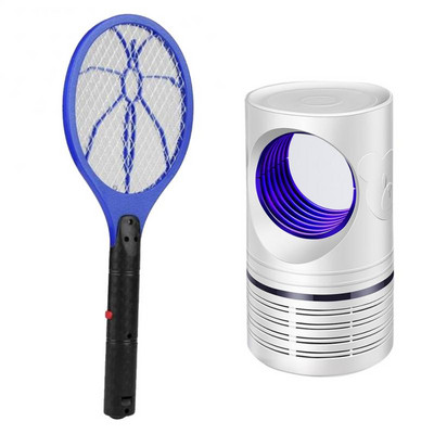 Mosquito Killer Електрическа мухобойка Pest Repeller Bug Zapper Racket Kills Electric Mosquito Anti Fly Дълга дръжка за стая
