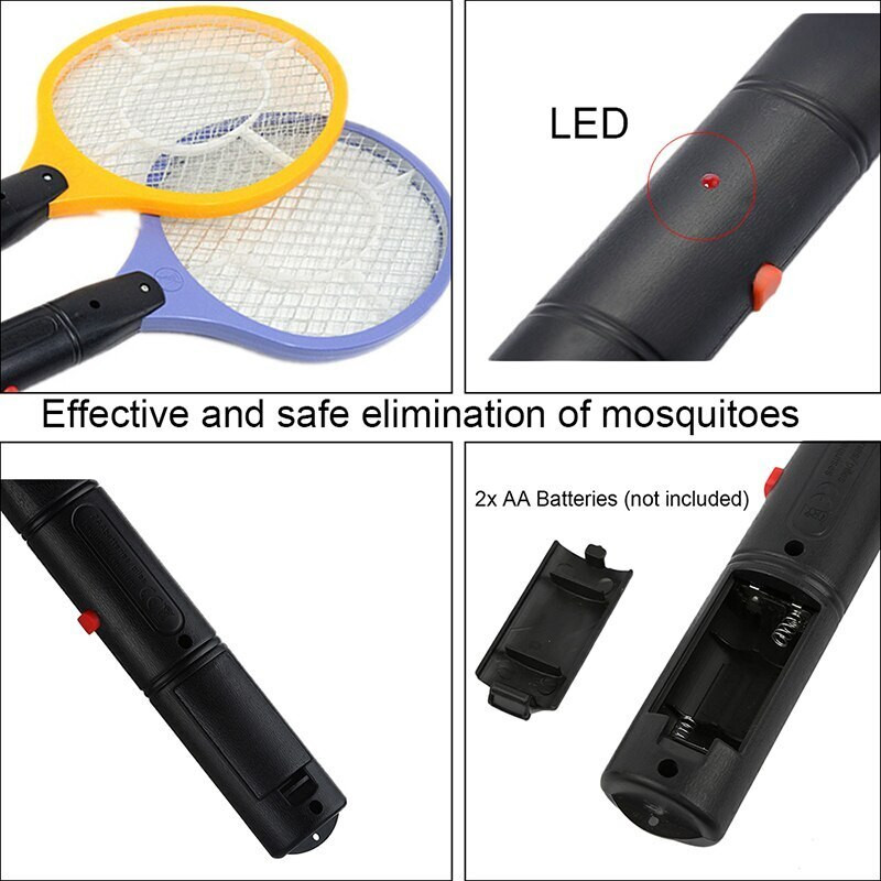 Mosquito Killer Електрическа мухобойка Pest Repeller Bug Zapper Racket Kills Electric Mosquito Anti Fly Дълга дръжка за стая