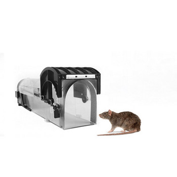 2 бр. Капан за мишки No Kill Rats Cage Mousetrap Многократно използваем интелигентен капан за мишки за улов на мишки Автоматични капани за плъхове Pet Control A99