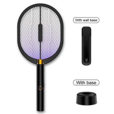 2/3 viename LED lemputė nuo uodų naikintuvo elektrinė vabzdžių naikintuvas 3000 V USB įkraunama musių gaudyklė nuo uodų