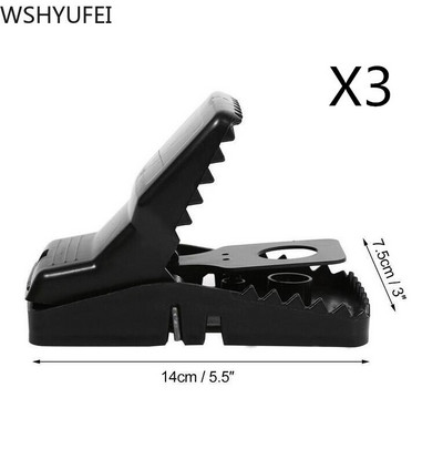 3Pcs/lot Moćna zamka za miševe ubojice glodavaca za višekratnu upotrebu, tjeralica krtica, miševi, zamka za štakore, kontrola, mišolovka, mamac, hvatanje štetočina
