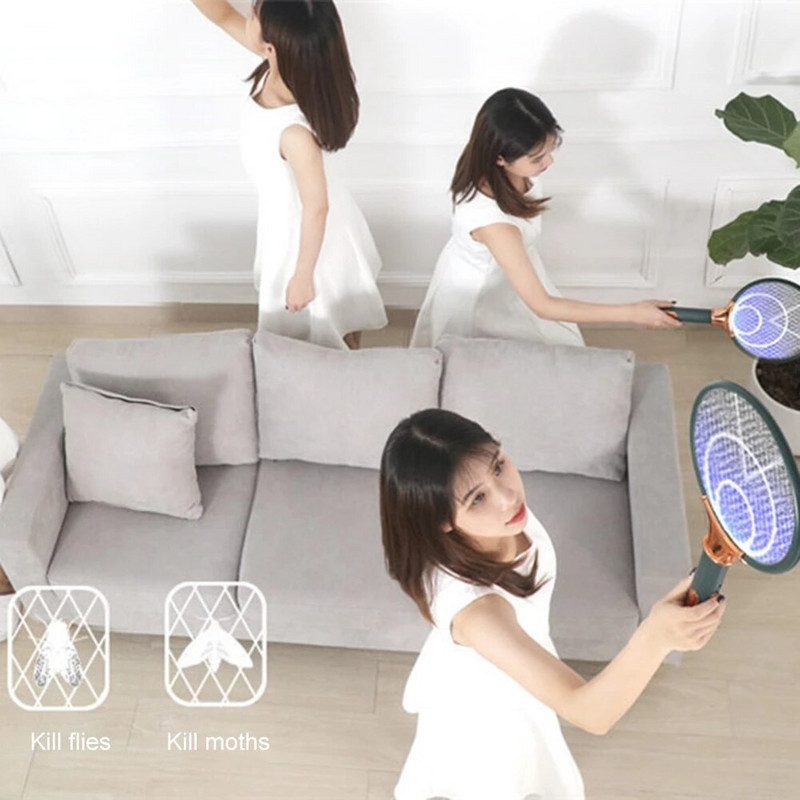 1200 mAh elektrinis uodų svaidytojas LED įkraunamas anti-fly bug Zapper Killer Trap vabzdžių raketės kenkėjų kontrolės produktas