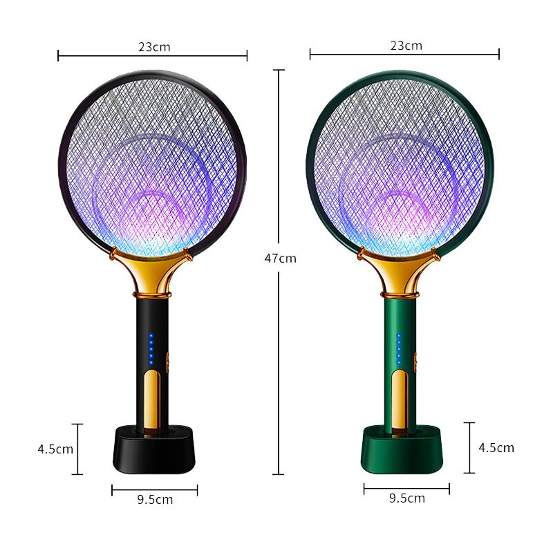 2 v 1 USB nabíjateľný elektrický zabijak komárov s LED UV svetlom, lapač hmyzu, plácačka na hmyz, plácačka na muchy