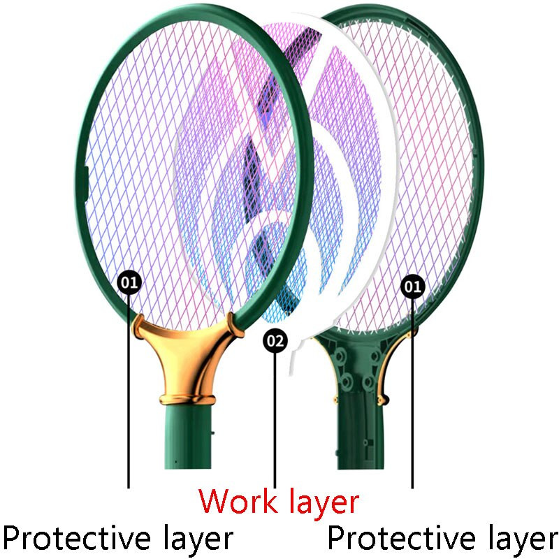 2 v 1 USB nabíjateľný elektrický zabijak komárov s LED UV svetlom, lapač hmyzu, plácačka na hmyz, plácačka na muchy