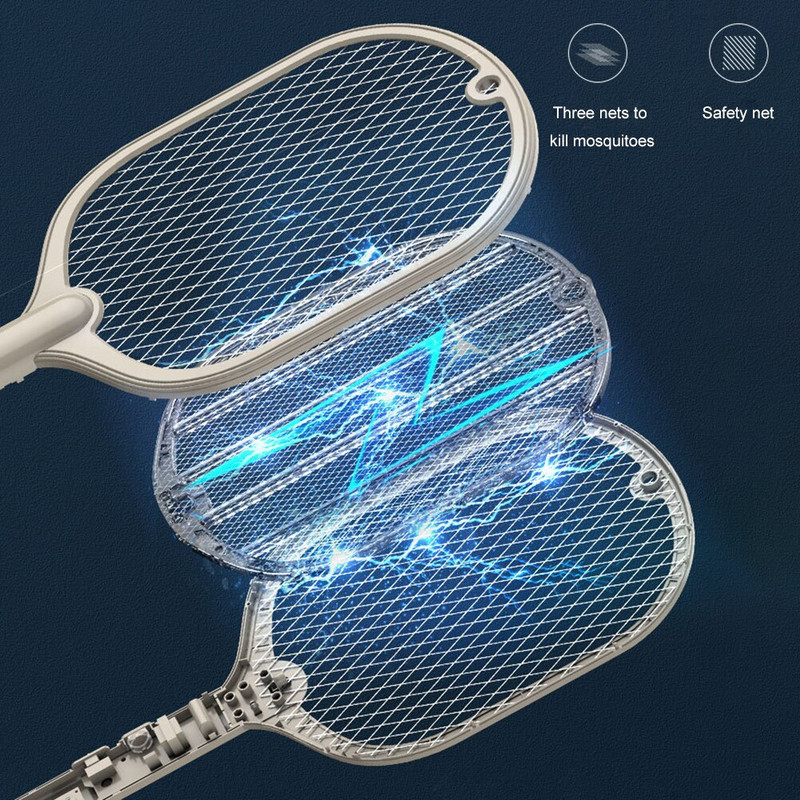 Elektrinė uodų raketė UV lempa Fly Swatter USB Įkraunamas lauko uodų naikintuvas Bug Zapper Trap, skirtas namų uodų lempai