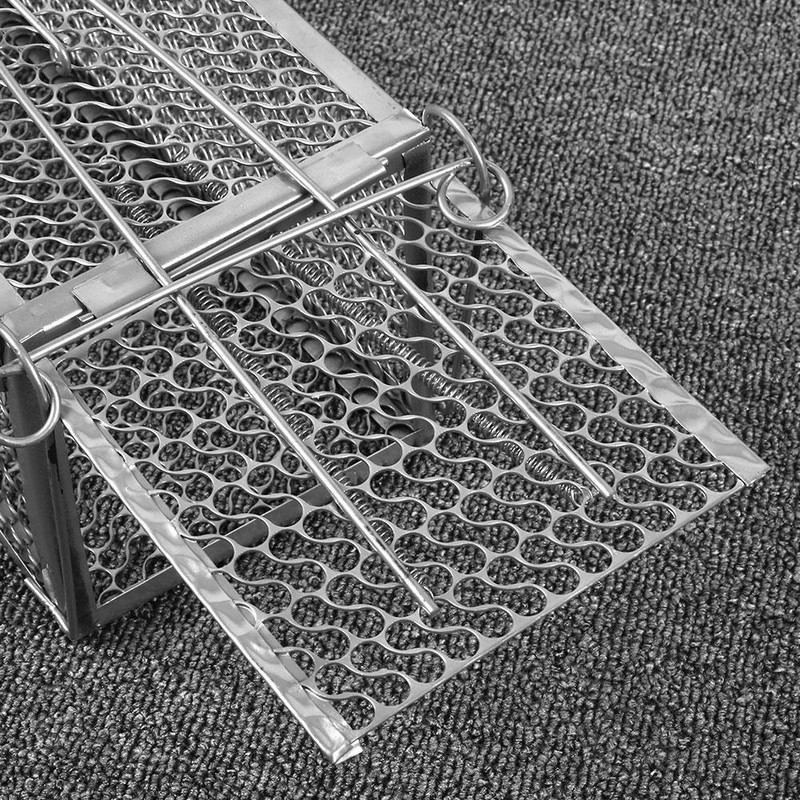 SOLEDI 1vnt plieninis narvas, pelės valdymo gaudiklis, metalinis gyvūnų gaudyklė, metalinis 30*12*24 cm voverės didelio jautrumo pelių sodo sidabrinis žiurkės narvas