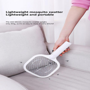 Електрическа ракета за насекоми Swatter Акумулаторна ракета Mosquito Killer USB Fly Killer Mosquito Repellent Trap Homeoutdoor Bug Insect Racket