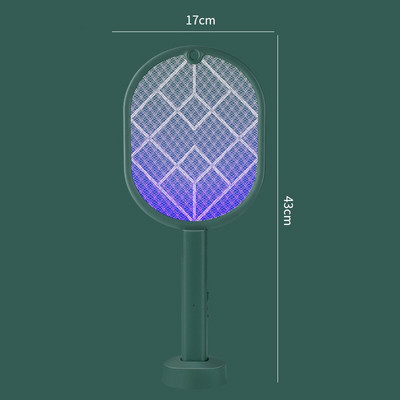 Ucigaș electric 2 în 1 pentru țânțari cu lumină violetă USB 3000V reîncărcabil Bug Zapper Summer Sleep Protective Fly Swatter Trap Bug