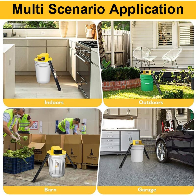 Automatické resetovanie plastovej vnútorné/vonkajšie posuvné vedro s opakovane použiteľným vedrom na myši, humánna alebo smrteľná pasca, prenosná viacúčelová pasca s automatickým resetom