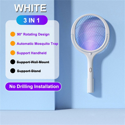 Letná 5v1 lampa na zabíjanie komárov, multifunkčná nastaviteľná elektrická lampa na zabíjanie komárov, nabíjateľná USB, plácačka na komáre, muchy a netopiere