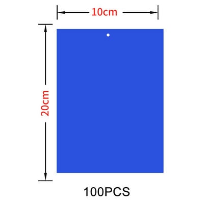 Лепкава дъска за насекоми Мощна мухоловка Жълт син стикер Лист за оранжерия Борба с вредители Инсектицид Двустранна самозалепваща лента