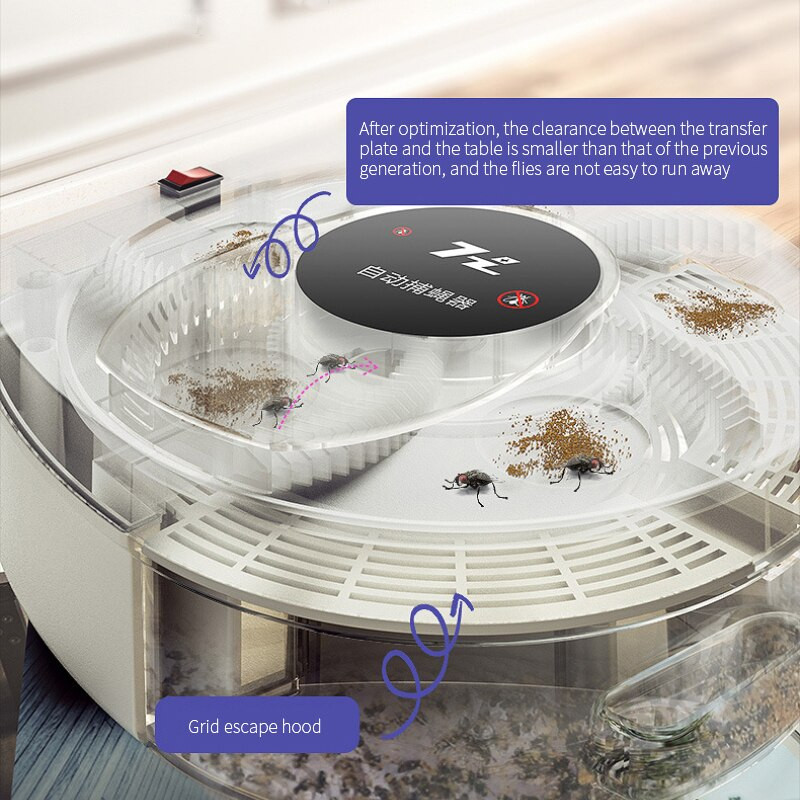 USB elektrinis musių gaudyklė Automatinis efektyvus musių gaudyklės valdymas vabzdžių gaudymo artefaktus atbaidantis uodų skraidančios musių gaudyklės