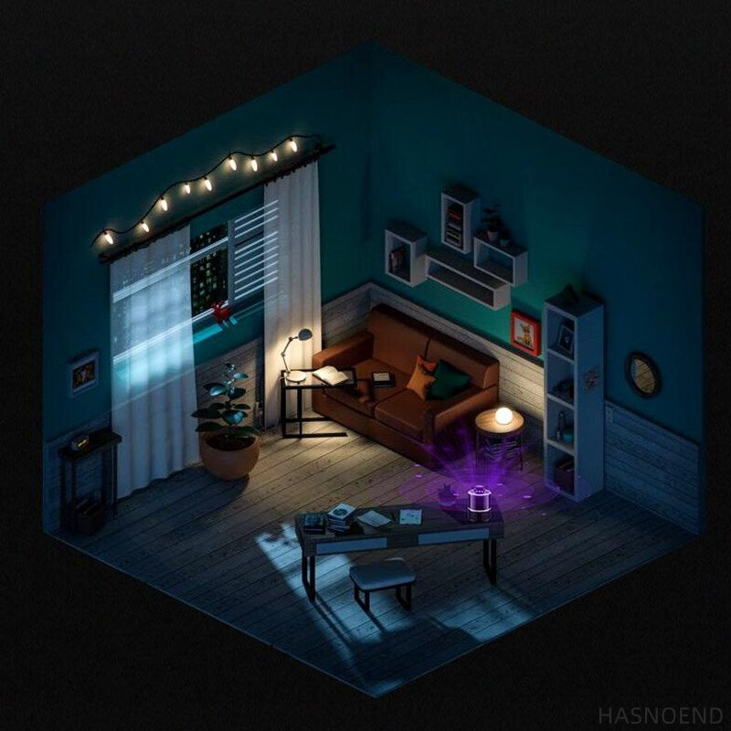 Lampă LED anti țânțari USB anti țânțari Swat Bug Zapper Capcană silențioasă pentru țânțari Ucigaș de insecte pentru casă, grădină, în aer liber