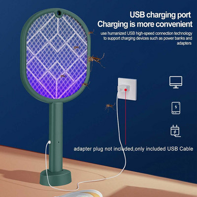 Akciós 4000 V elektromos rovarcsapó, USB újratölthető nyári szúnyogcsapda ölő csapda