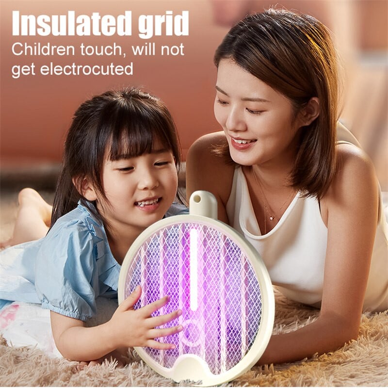 Prenosná plácačka na komáre, hmyz, zabijak, USB nabíjateľná, hmyz, zabijak, letná elektrická raketa s UV svetlom