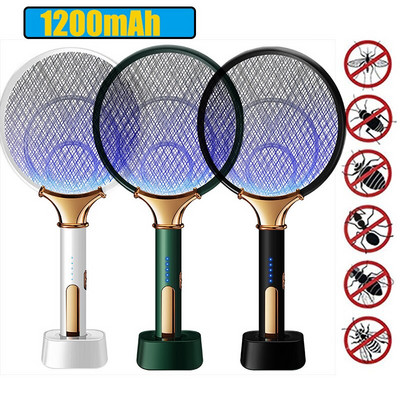Szúnyogölő lámpa 2 az 1-ben LED csapda 3000V elektromos 1200mAh hibazár USB újratölthető légycsapda legyek rovarok elleni rovarok
