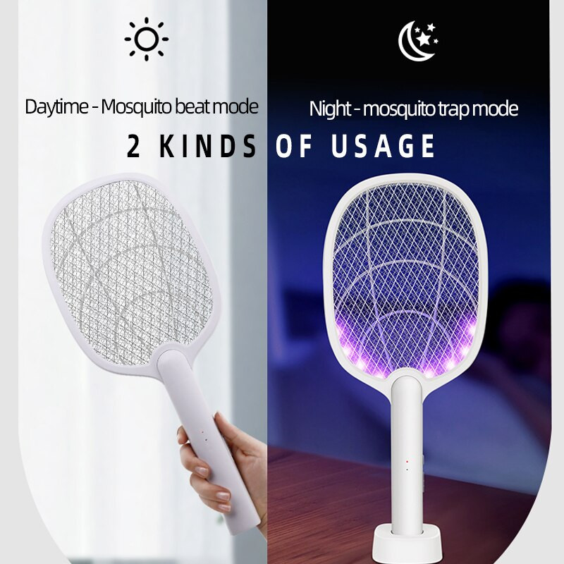 USB įkraunamas uodų svaidytojas, musės elektros smūgis, insekticidinis prietaisas, vabzdžių gaudyklė 2 viename elektroninė uodų naikinimo lempa