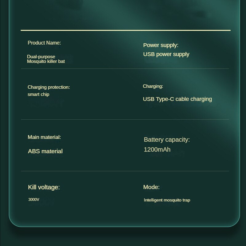 USB uodus naikinanti raketė, įkraunama sulankstoma elektros smūgio užtrauktukas naikina uodų LED ultravioletinę šviesą, netoksišką