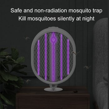 Електрическа ракета против комари Usb зареждане Капан за комари Ракета Убиец на комари Мухобойка Електрическа стрелба против насекоми Убиец на насекоми