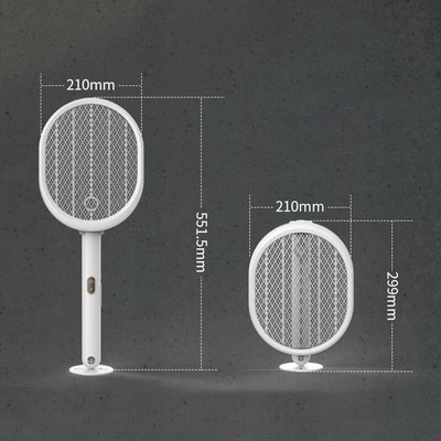 Elektrická raketa na komáre, nabíjateľná cez USB, pasca na komáre, zabijak komárov, plácačka na muchy, elektrický zabijak hmyzu