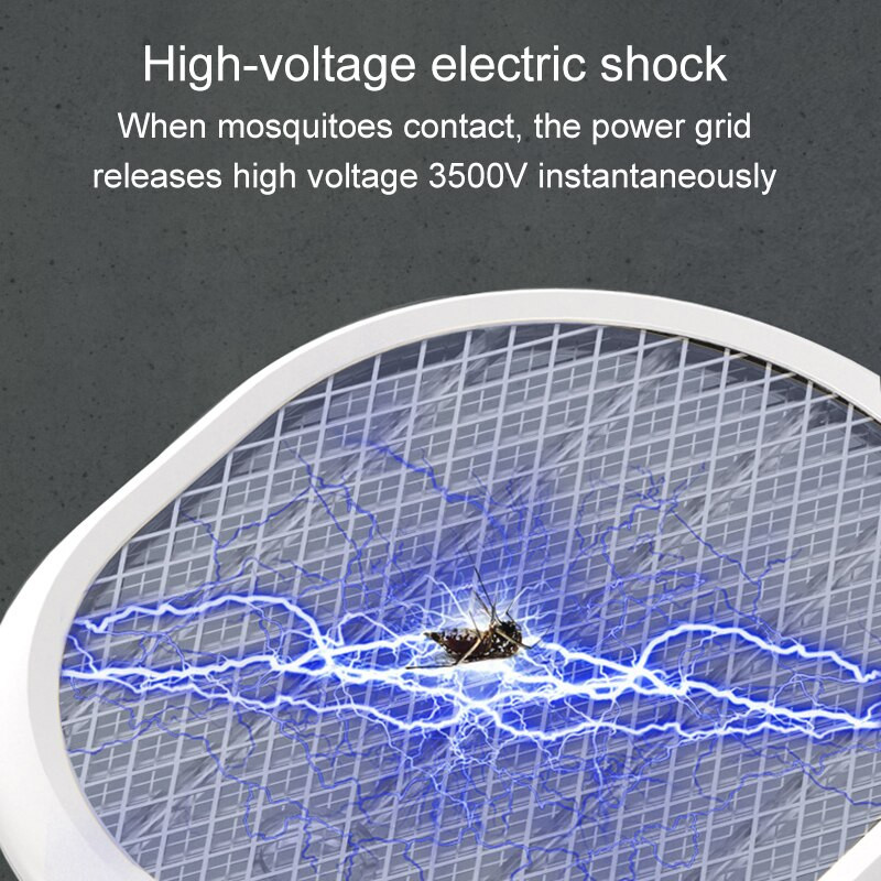 Elektrická raketa na komáre, nabíjateľná cez USB, pasca na komáre, zabijak komárov, plácačka na muchy, elektrický zabijak hmyzu
