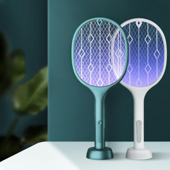 Две в едно LED капан, лампа за унищожаване на комари, електрическа лампа за насекоми, лятна мухобойка, капан, мухи, насекоми, USB акумулаторна