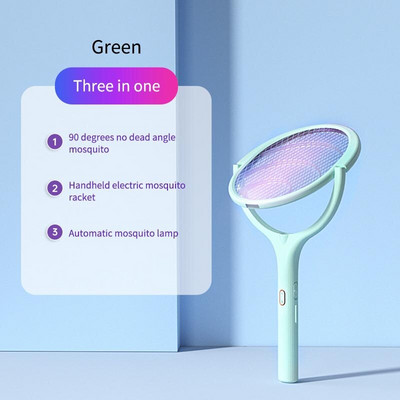 5 viename elektrinis vabzdžių žudikas, 90 laipsnių besisukanti galvutė UV apsauga nuo vabzdžių 3500 V įkraunama uodų gaudyklė