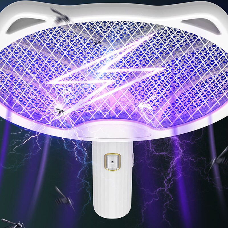 Elektrická plácačka na komáre Skladací zabijak proti komárom pre mačky, šokový odpudzovač komárov, hmyz, pasce na komáre, obývacia izba, interiér