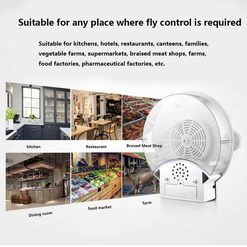 Capcană de muște automată Usb Capcană electrică pentru muște Capcană de insecte Ucigaș de dăunători Repeler pentru controlul respingerii pentru interior, exterior, birou