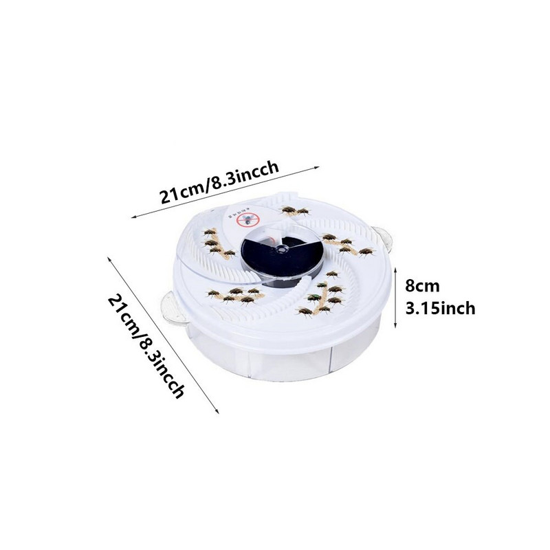 Capcană de muște automată Usb Capcană electrică pentru muște Capcană de insecte Ucigaș de dăunători Repeler pentru controlul respingerii pentru interior, exterior, birou