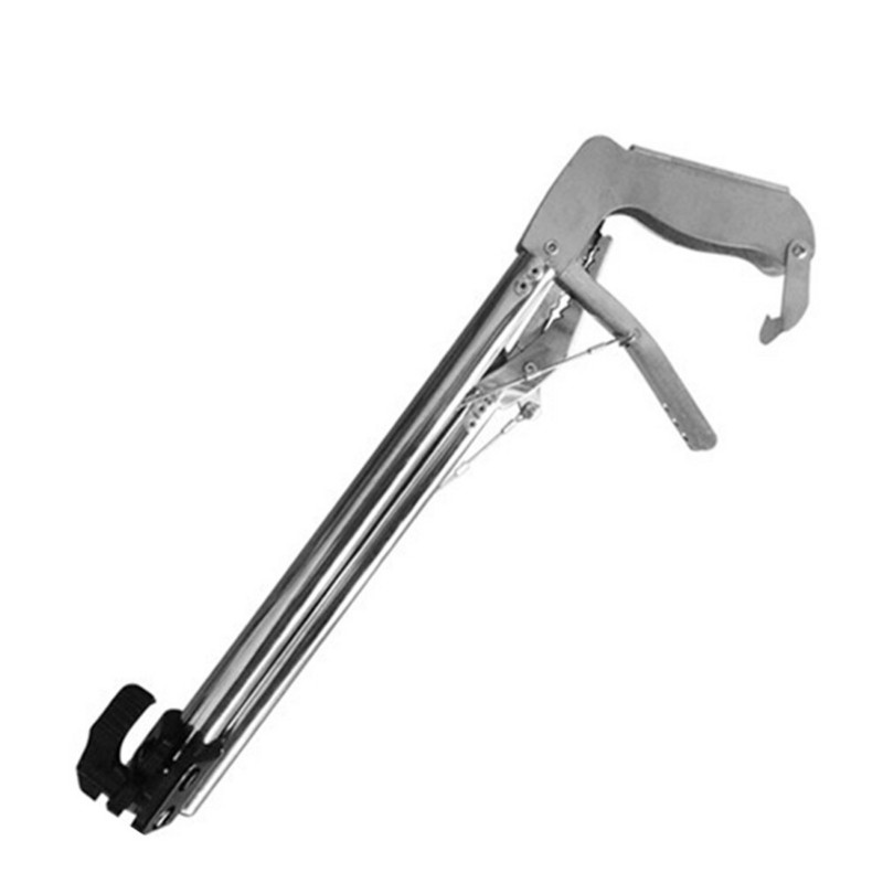 Kokkupandav, vastupidav professionaalne haaratsipüüdja välistööriist roomaja laia lõuaga klamber, iselukustuv ussitang roostevabast terasest