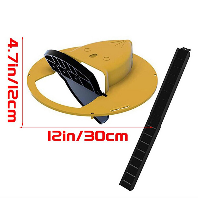 Daugkartinis pelės gaudyklė „Clamshell“ pelės gaudyklė automatiškai iš naujo nustato plastikinį pelės gaudyklės slydimo kibiro dangtį Mirtinas pelės gaudyklė, skirta patalpoms / lauke