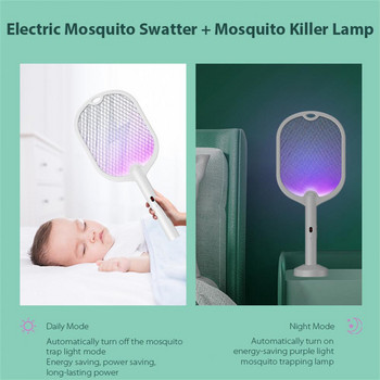 Гореща разпродажба 3500V електрическа ракета за насекоми Swatter Zapper USB акумулаторна лятна mosquito Swatter Kill Fly Bug Zapper Killer Trap