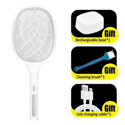 3000 V Mosquito Killer 6 10LED elektrinis uodų naikintuvas 2 viename USB įkraunama LED lempa nuo uodų naikintuvas nuo vabzdžių