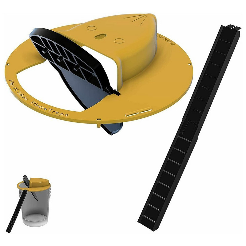 Daugkartinio naudojimo išmanusis pelės gaudyklė, plastikinis atverčiamas kibiras, dangtis Pelės žiurkės pelės gaudyklė, durelių stiliaus, kelių gaudyklių uodų gaudyklė