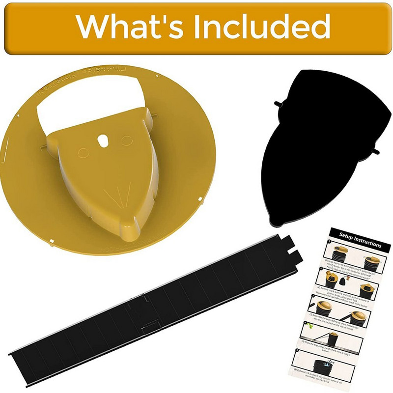 Daugkartinio naudojimo išmanusis pelės gaudyklė, plastikinis atverčiamas kibiras, dangtis Pelės žiurkės pelės gaudyklė, durelių stiliaus, kelių gaudyklių uodų gaudyklė