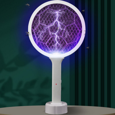 3000 V elektrinis musių naikintuvas su UV šviesa USB įkraunama LED lempa vasaros uodų gaudyklės raketė nuo vabzdžių vabzdžių