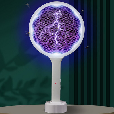 3000 V elektrinis musių naikintuvas su UV šviesa USB įkraunama LED lempa vasaros uodų gaudyklės raketė nuo vabzdžių vabzdžių