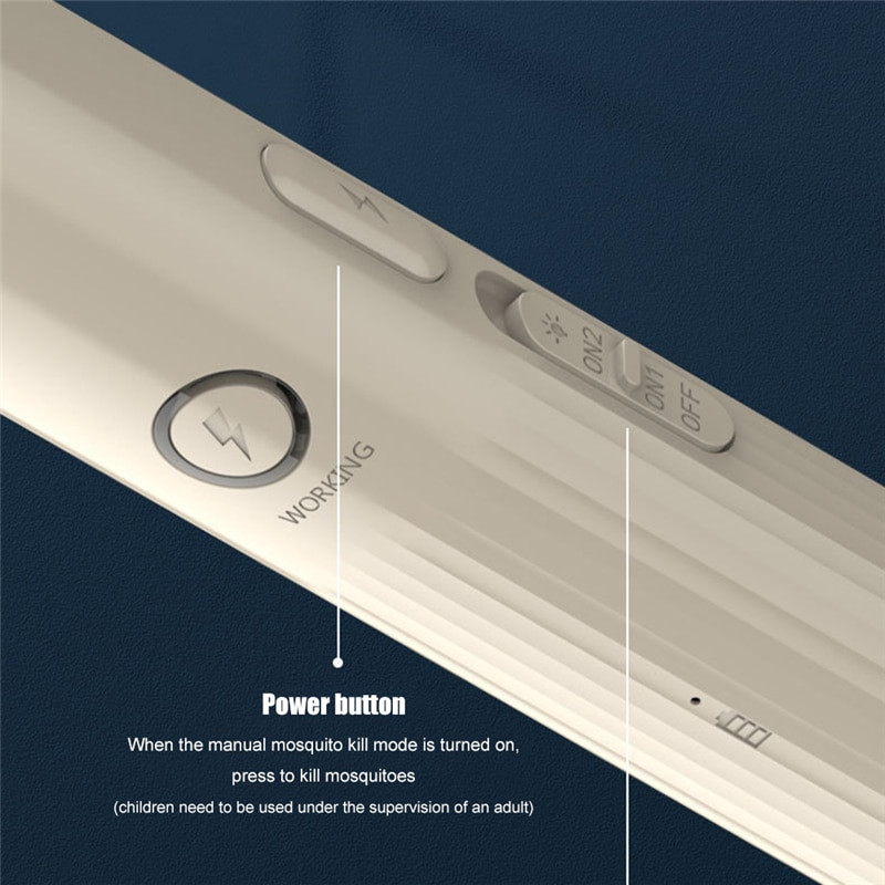 3000 V elektrinė vabzdžių raketė uodų naikintuvas USB įkraunamas namų vabzdžių užtrauktukas, uodų žudiko gaudyklė