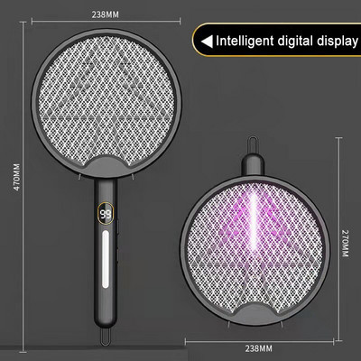 Sulankstomas elektrinis įkraunamas uodų naikintuvas su skaitmeniniu ekranu Bionic Trap nuo vabzdžių naikintuvų