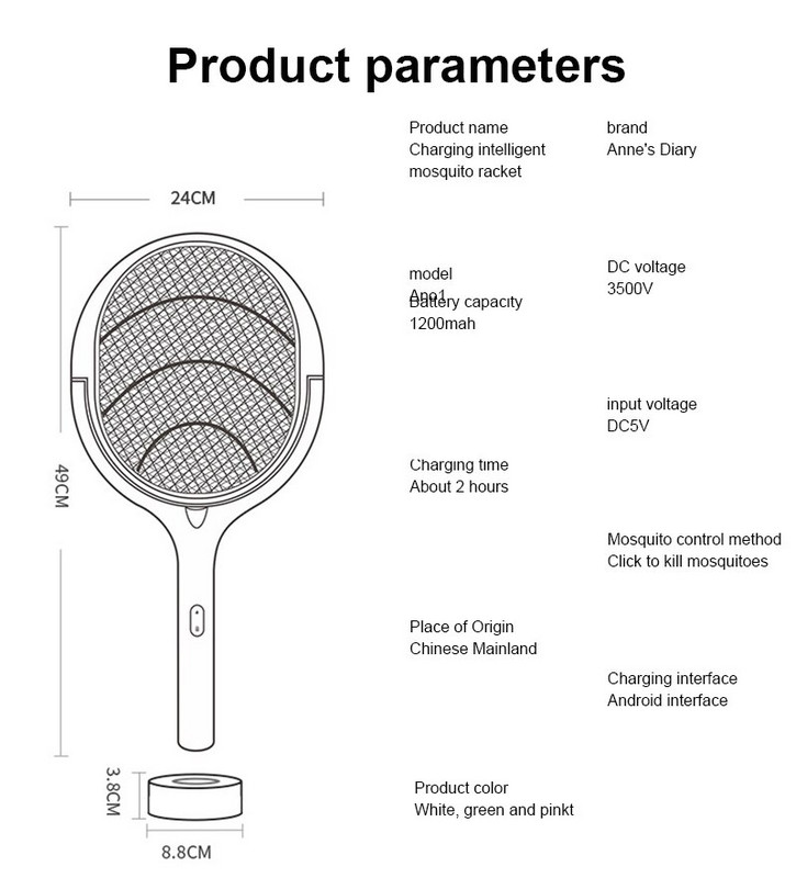 90 laipsnių pasukama lemputė nuo uodų žudymo lempa elektrinis šokintuvas UV lemputė USB įkrovimas vabzdžių gaudyklė.