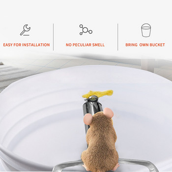 Автоматични капани за мишки Ролков капан за мишки от неръждаема стомана Улавяне на мишки Напълно автоматичен търкалящ се капан за мишки Вътрешен външен ловец на плъхове