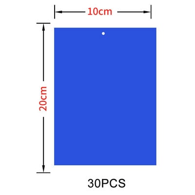 Capcană puternică pentru muște Capcane lipicioase, galbene, albastre, în aer liber, interior, afide, mineri de frunze, muște albe, capcană pentru insecte zburătoare, 30-100 buc.